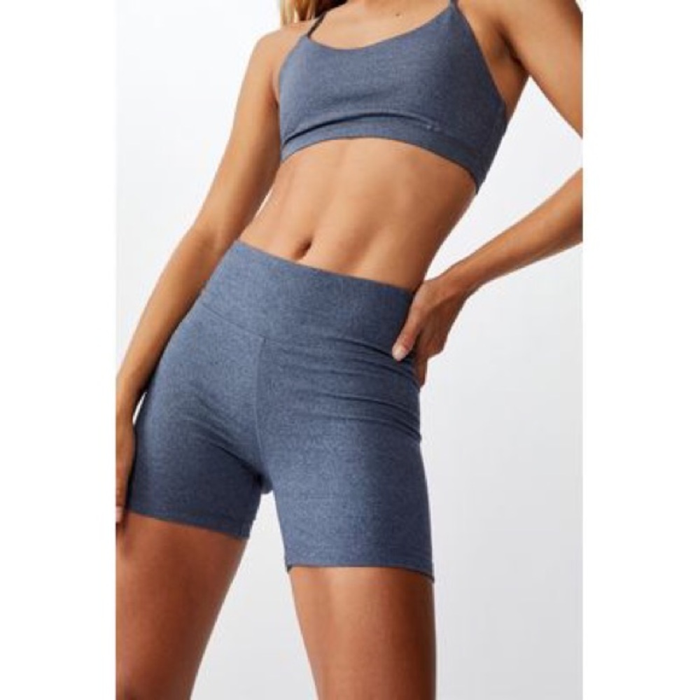 Navy blue Shorts and Sports Bra Set COTTON ON BODY